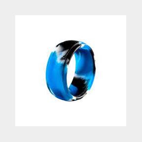 Silicone Ring - Men Single - Blue Camouflage - Blue Camouflage - 1.976 cm --51464/3365 B1 (S6)
