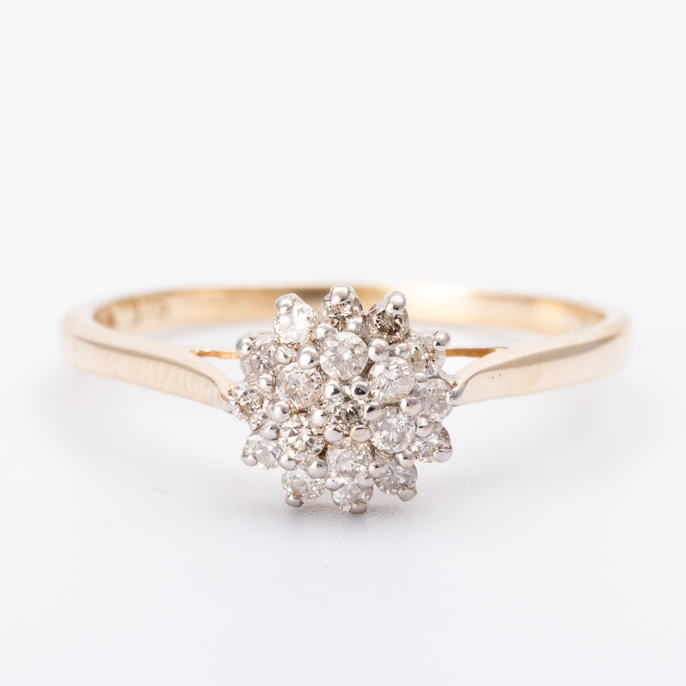 151 · Diamond Cluster Ring 9ct Gold