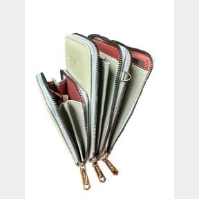 Mini Leather Crossbody Phone Sling Bag Shoulder Strap Wallet For Women Light Green |