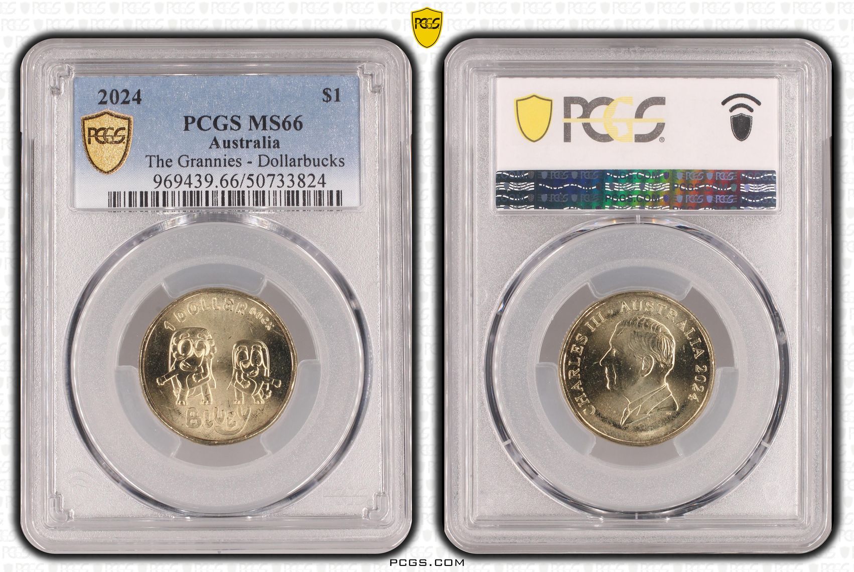 The Grannies - Dollarbucks , One Dollar, 2024, PCGS MS66