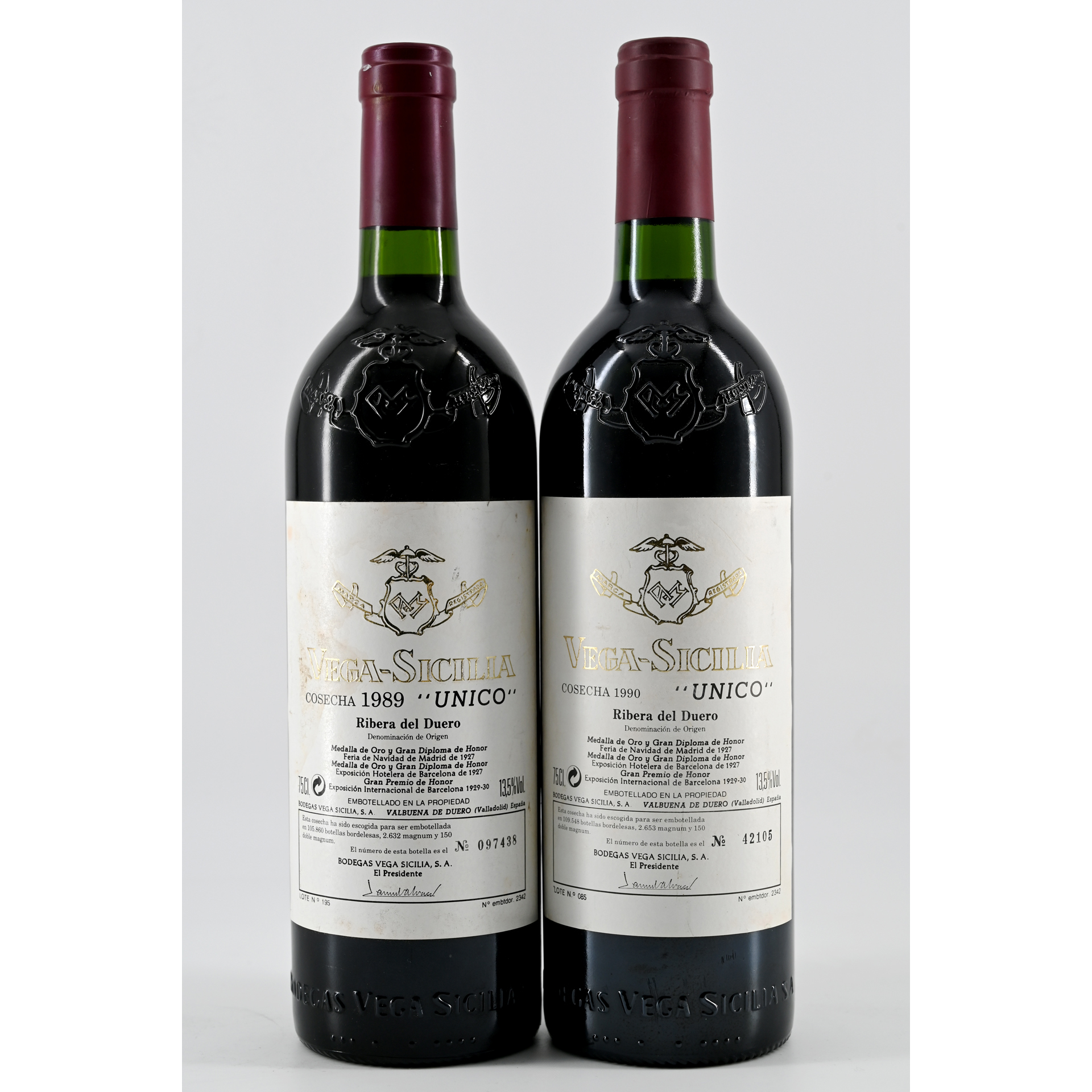 Único (Vega Sicilia) 1989 & 1990 | TOPLOT