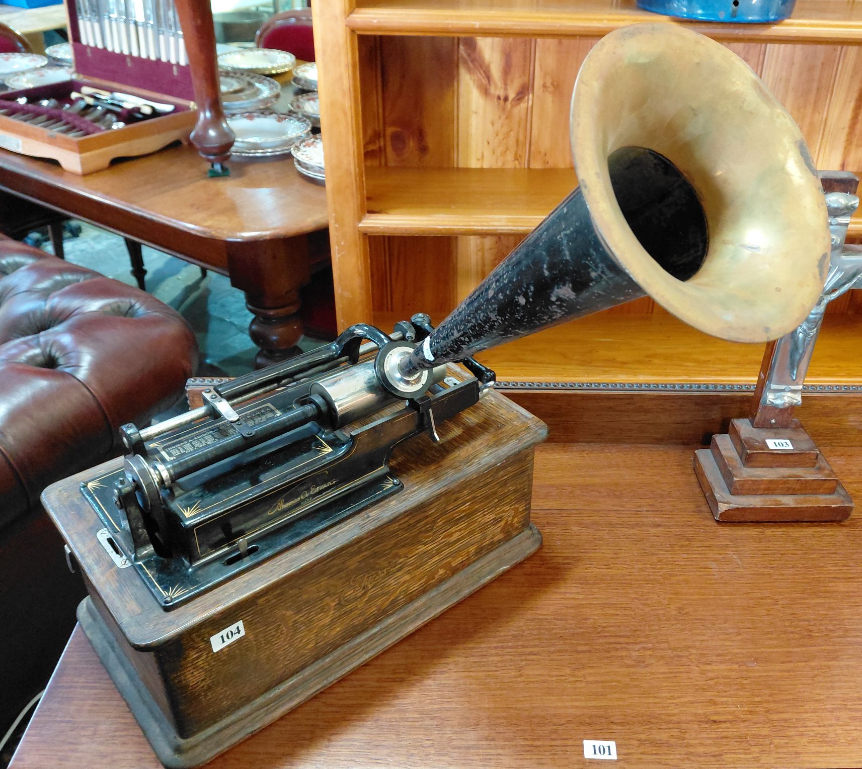 104 · THOMAS EDISON CYLINDER PHONOGRAPH