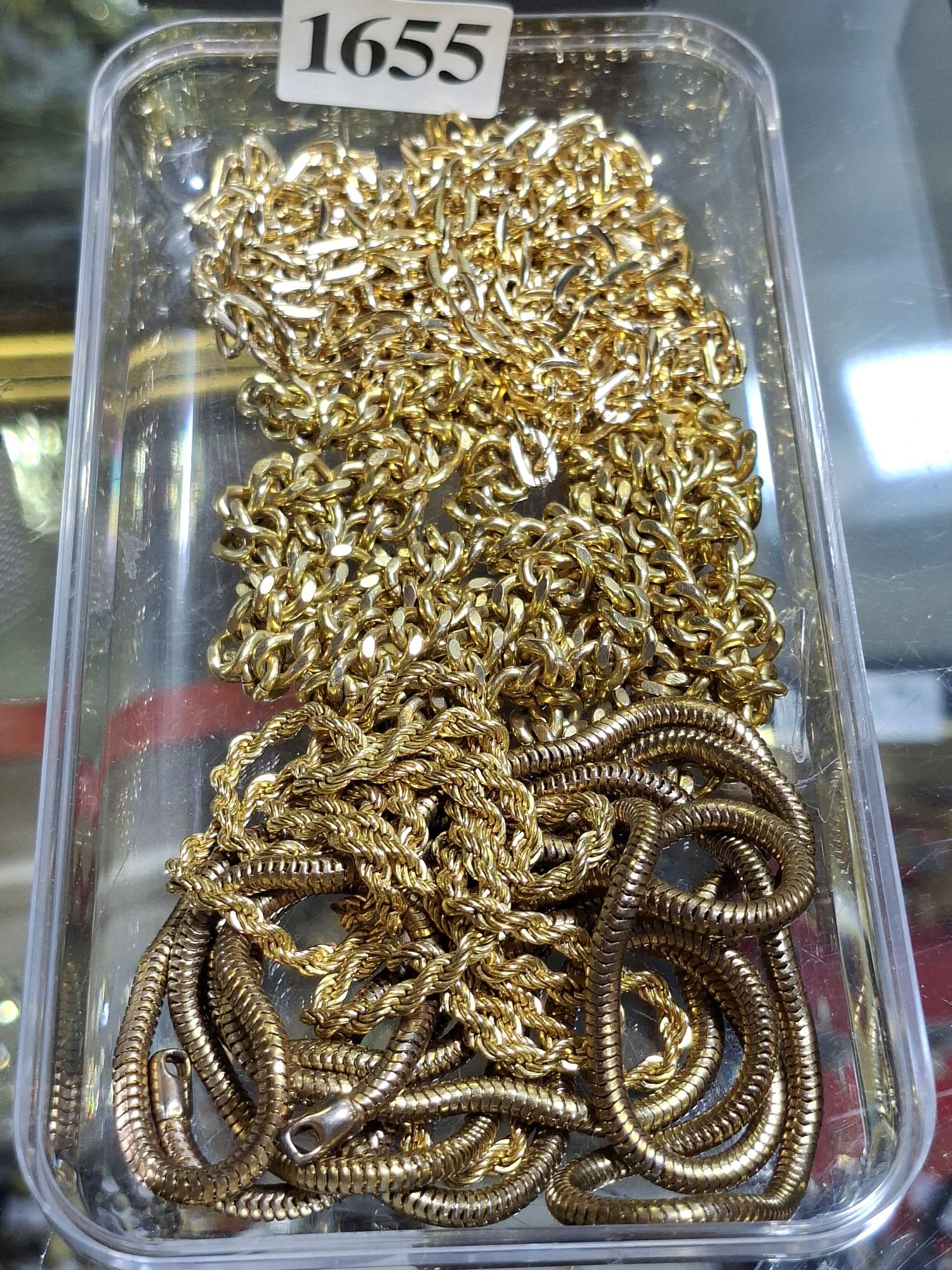 Four Various Gilt Chains