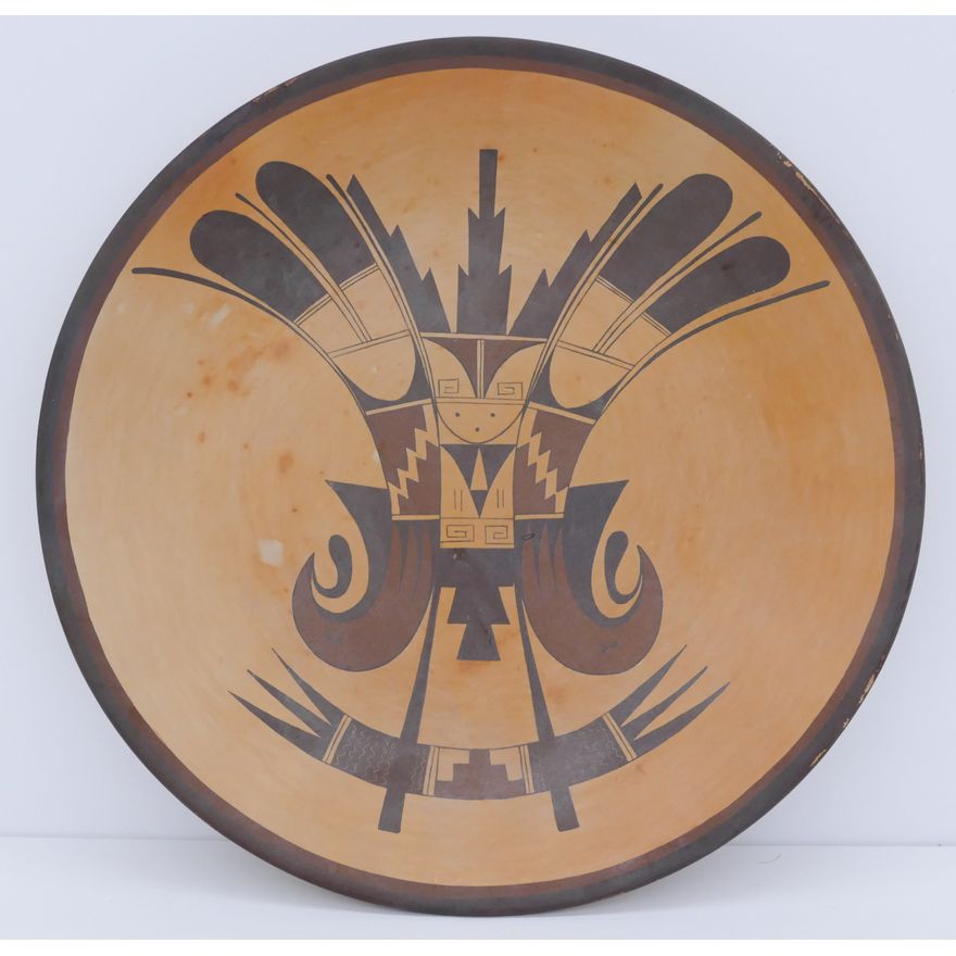 Valerie Kahe Hopi Polychrome Ceramic Plate