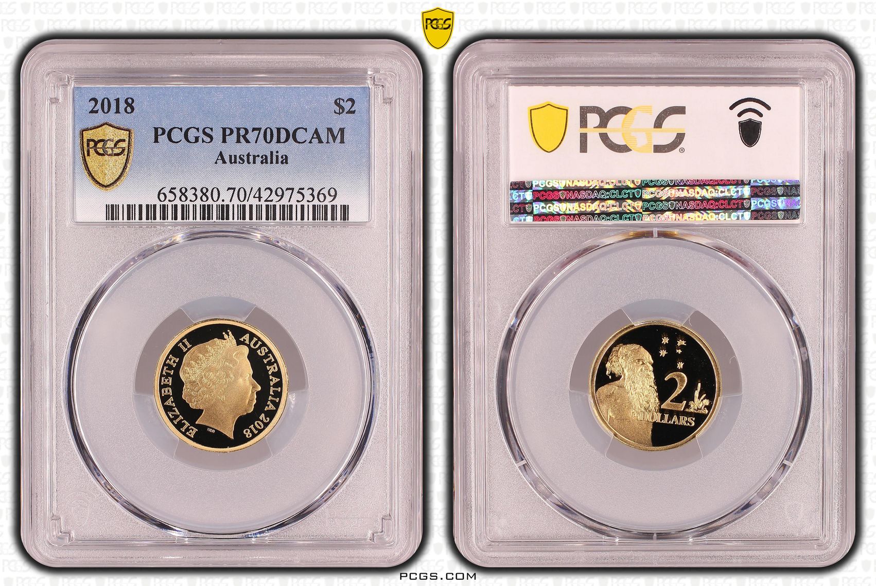 2018 Australia Two Dollar, $2 30th Anniversary Designed by Ian Rank-Broadley PCGS - PR70DCAM POP 43/0 -369