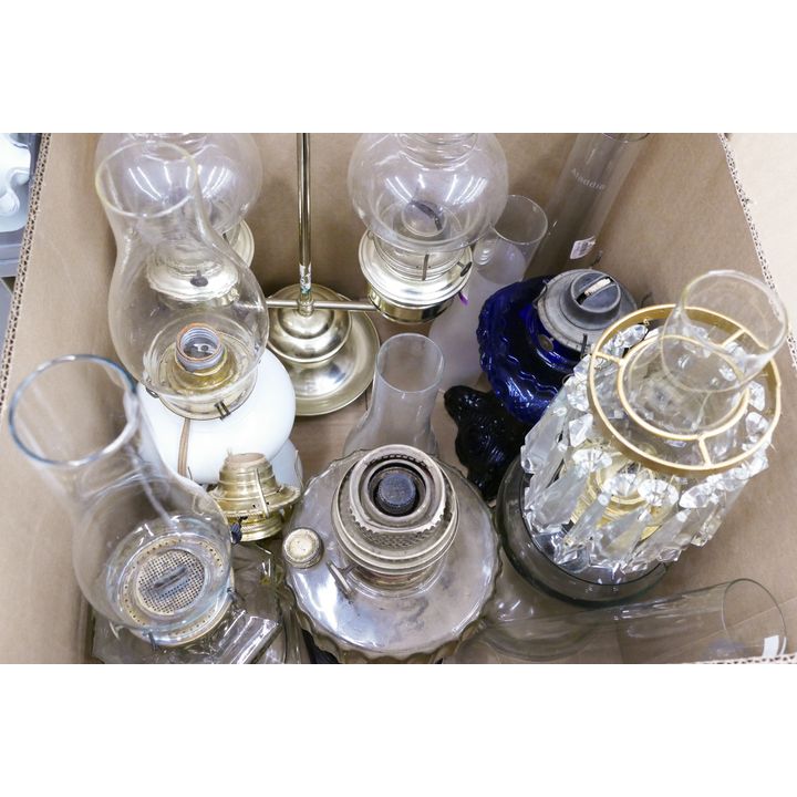Box Glass Oil Lamps