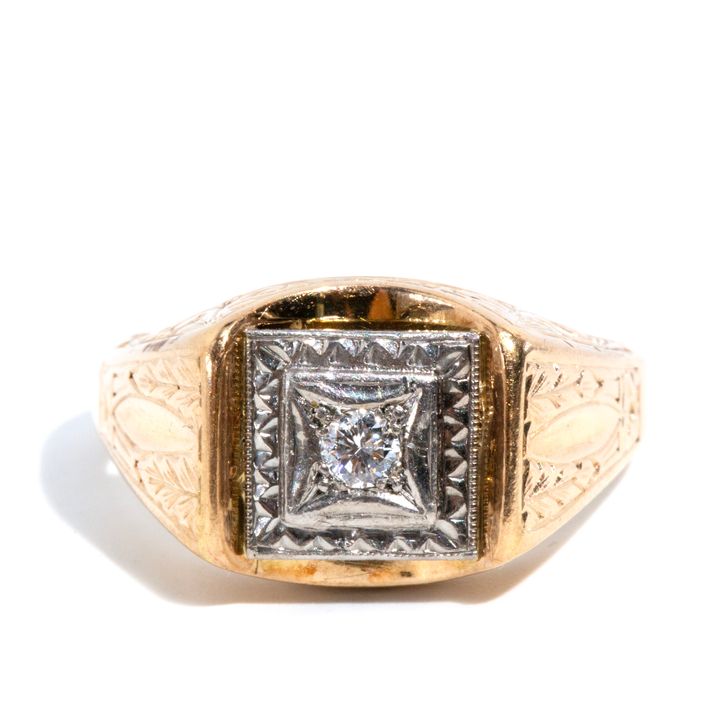 Vintage Signet Style Ring 9ct Gold