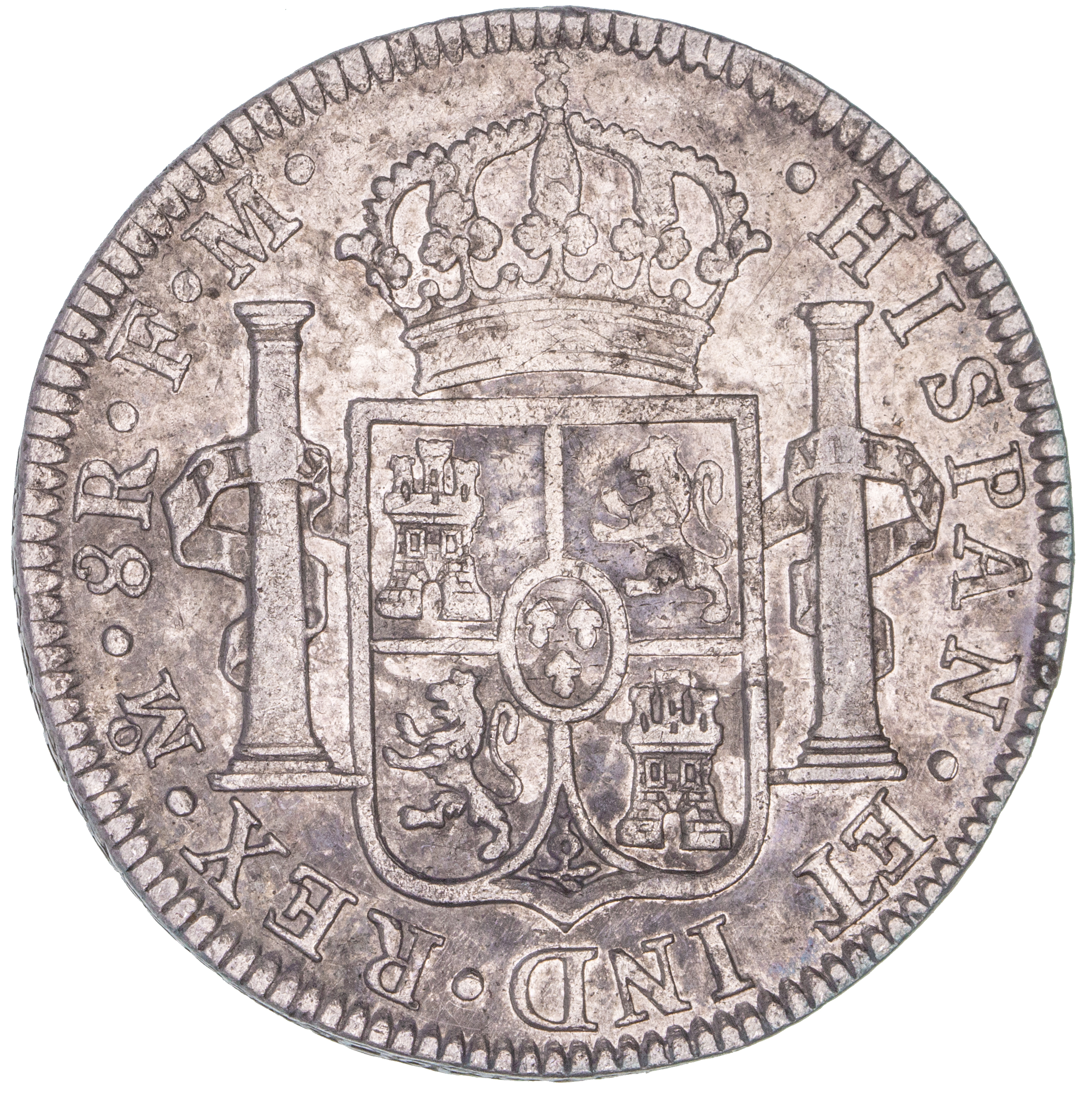 Mexico, Charles IIII, Eight Reales, 1794-FM, VF