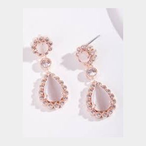 Rose Gold Diamond Simulant Floral Jewellery Set - Lovisa l -bar 9902066149086 -51735/509 SP B1
