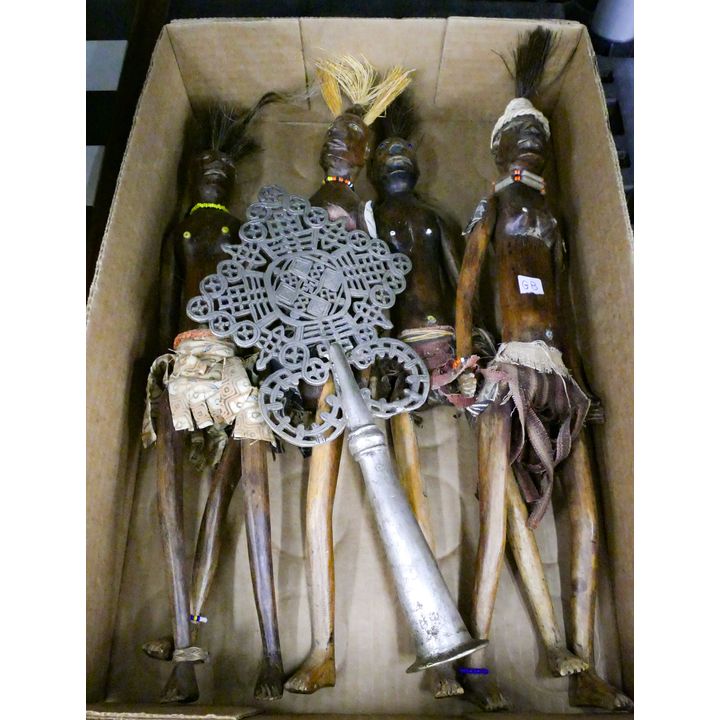 Box African Dolls & Ethiopian Cross