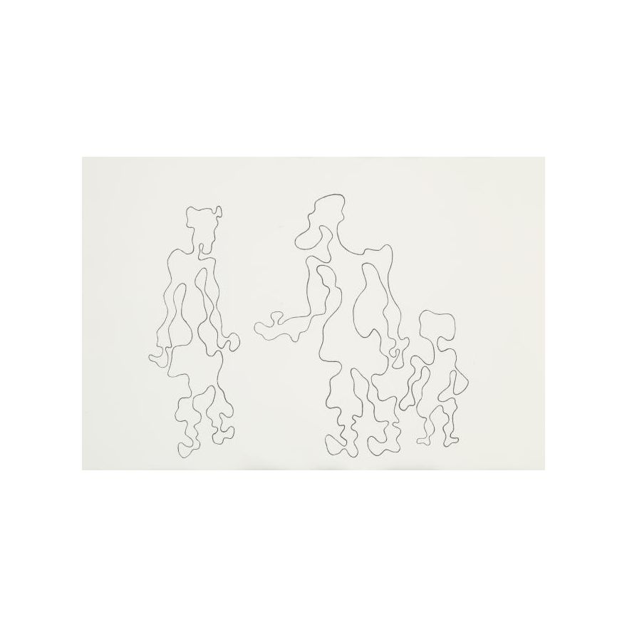 Władysław Strzemiński | Dwie postaci z dzieckiem, z cyklu Białoruś Zachodnia, 1939/1985