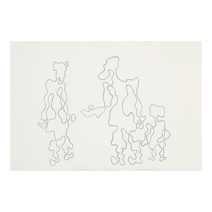 Władysław Strzemiński | Dwie postaci z dzieckiem, z cyklu Białoruś Zachodnia, 1939/1985