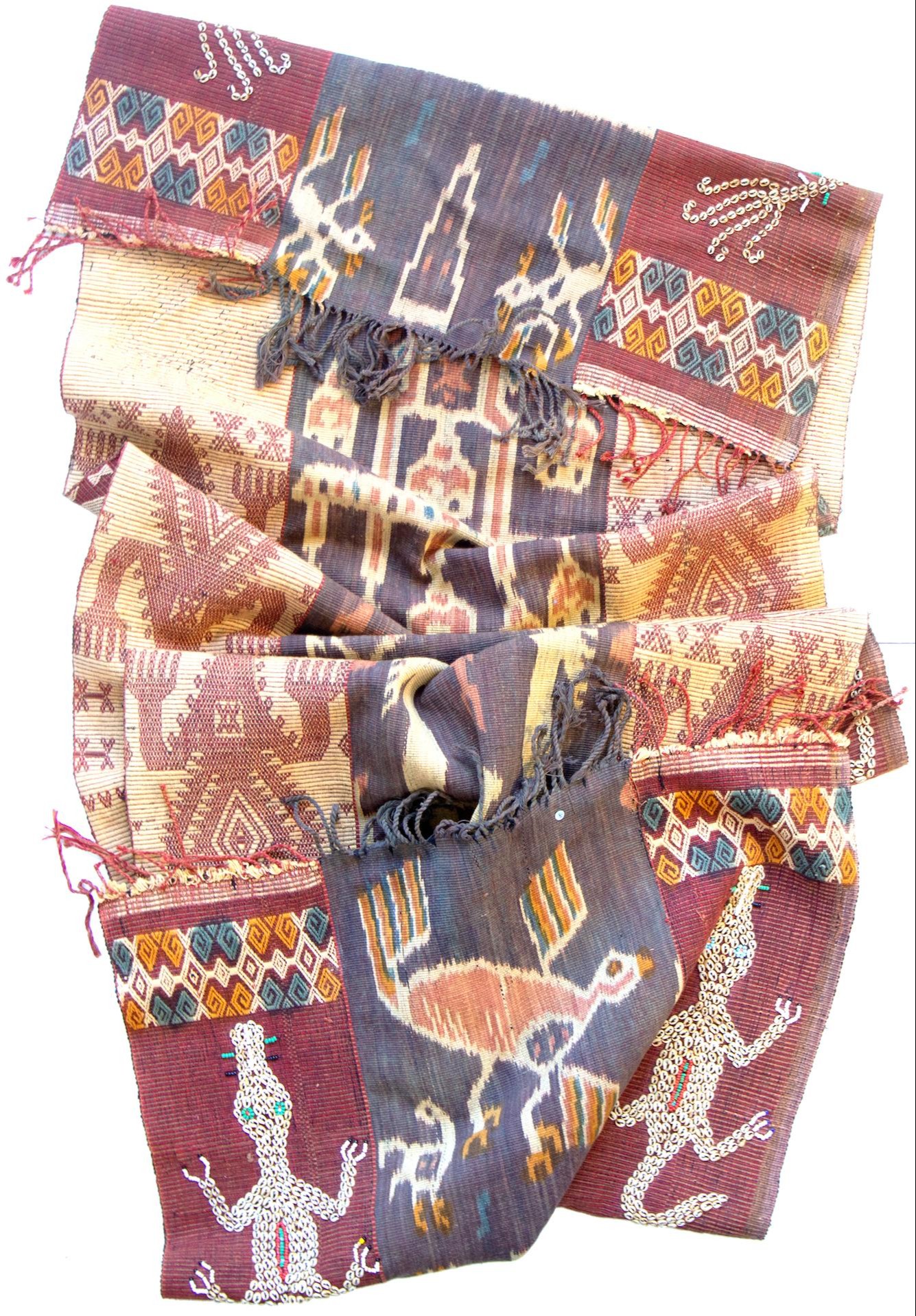 219 · Indonesia, Isle of Sumba, Ikat Hinggi, 1940s, VGC