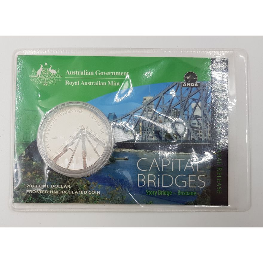 Capital Bridges 1oz Silver Carded Coin