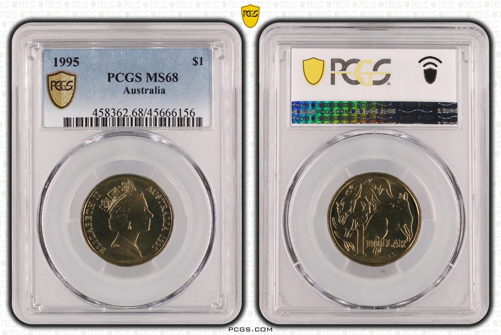 One Dollar, 1995, PCGS MS 68