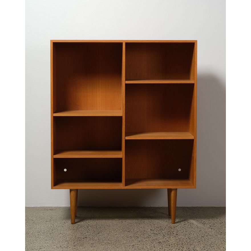 A Danish freestanding upright bookcase