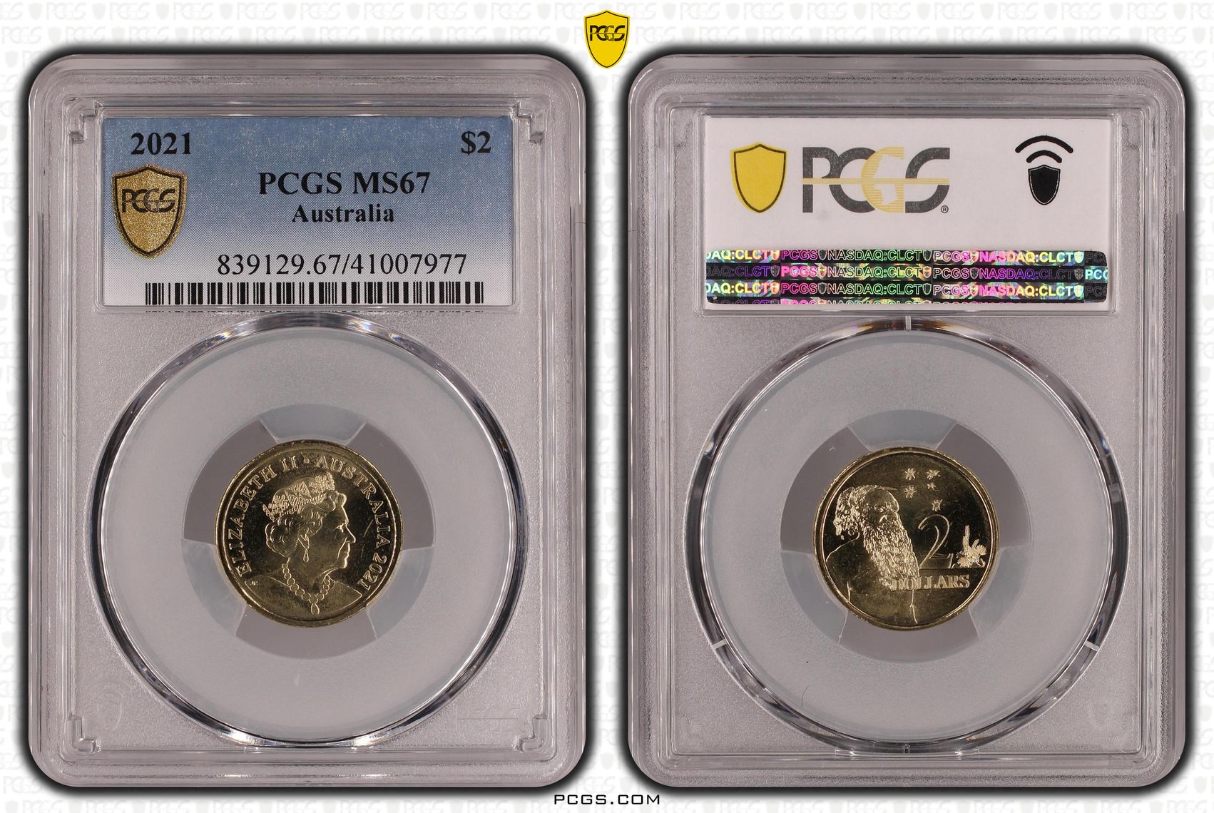 Elizabeth II, Two Dollar, 2021, PCGS MS67