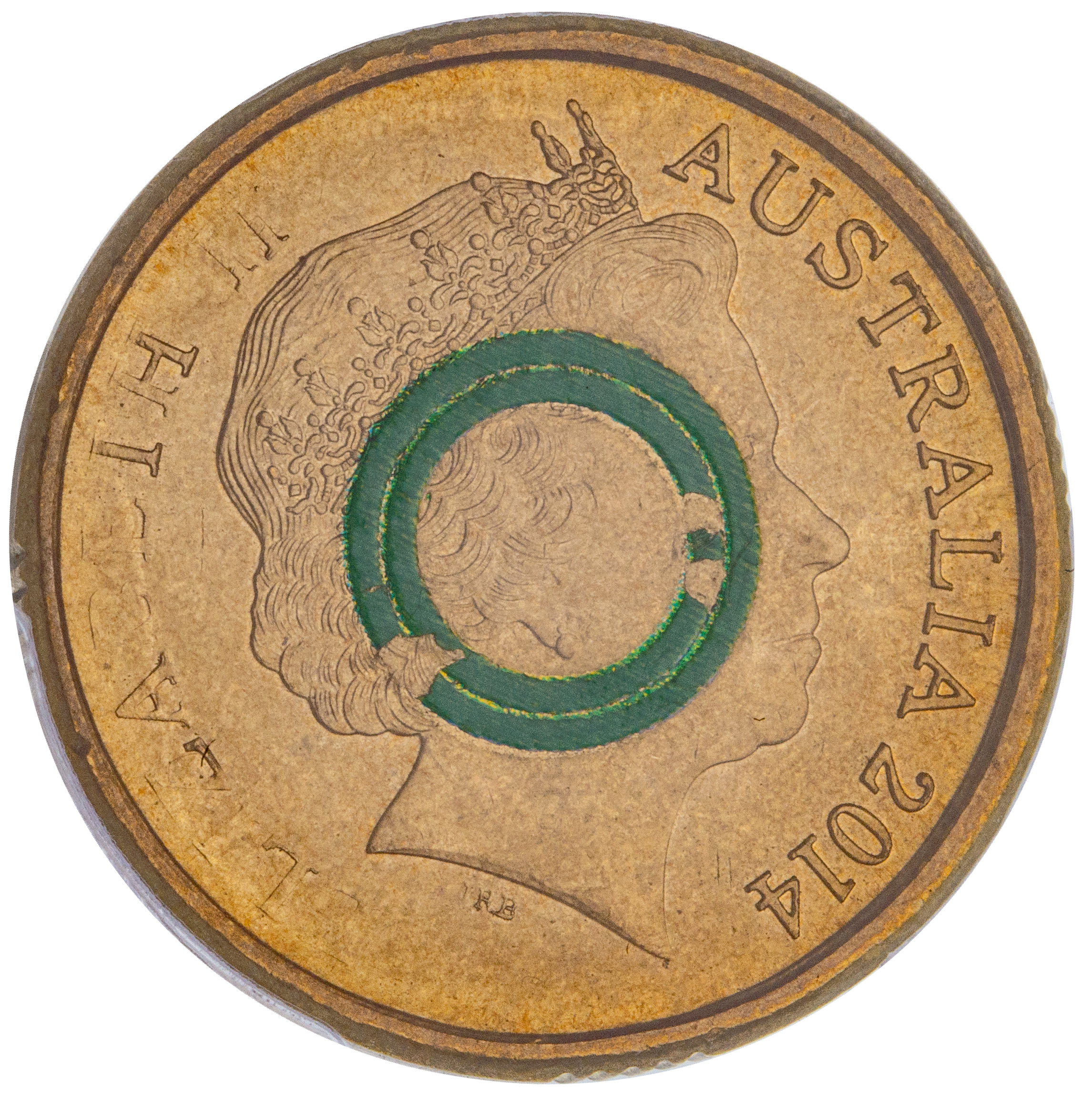 Elizabeth II, Two Dollars, 2014, MS 65