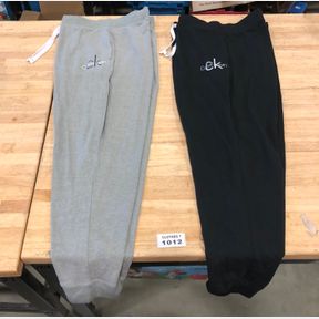 CALVIN KLEIN WOMEN'S 2 PACK FRENCH TERRY JOGGERS SZ XLG