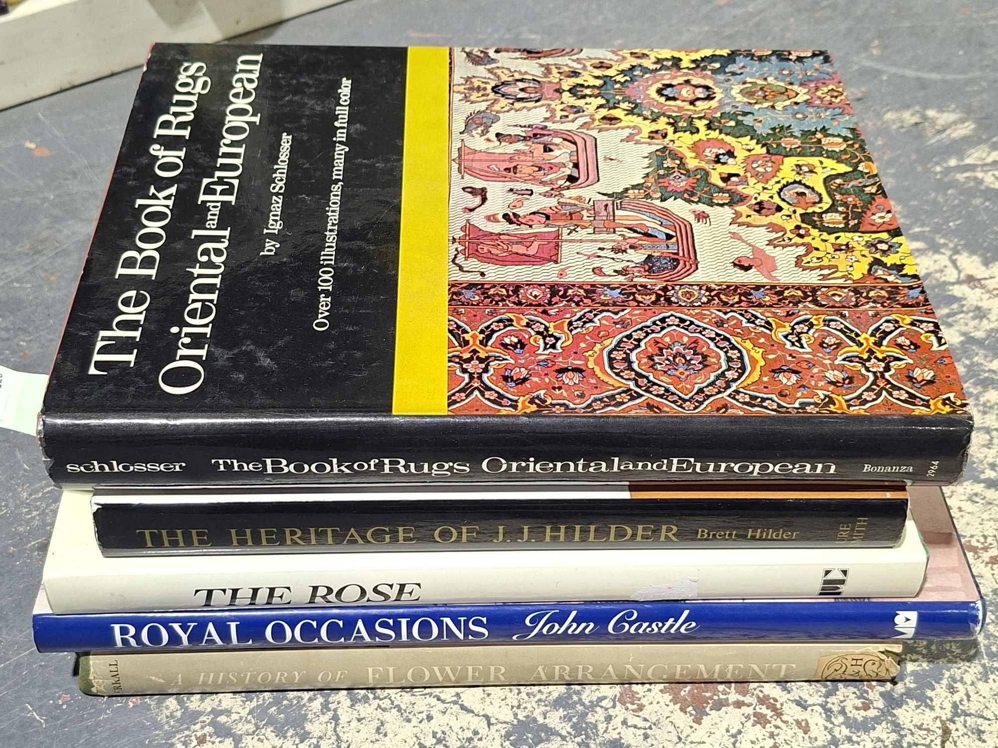 Books- Art, Flowers And Rugs
