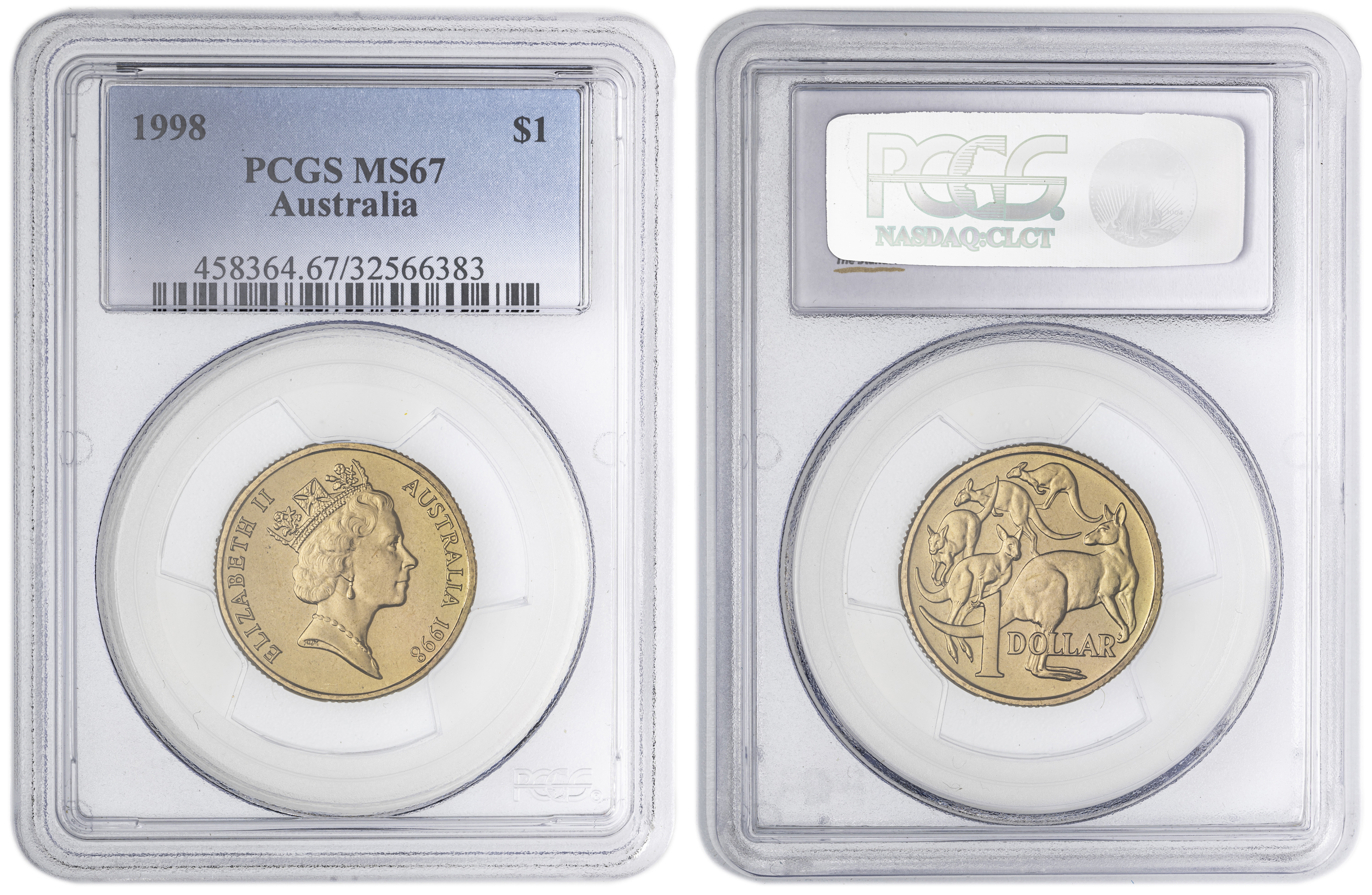 , One Dollar, 1998, PCGS MS67