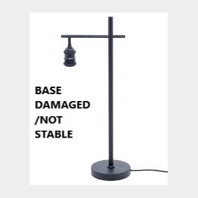 George Mason - Usain Black Table Lamp -BASE DAMAGED/NOT STABLE -51718/3317 B1 (S3)