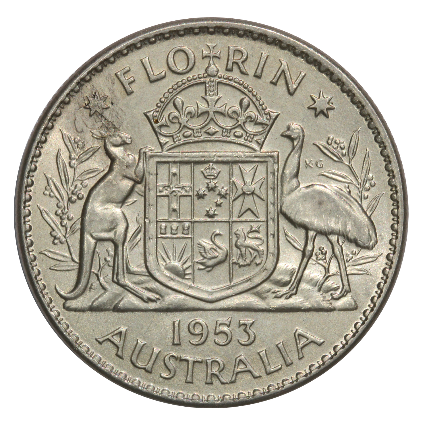 1103. · Elizabeth II, Florin, 1953, Uncirculated