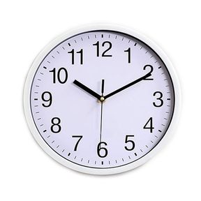 Silent Non Ticking Quality Quartz Battery Operated Round Easy to Read 30cm Silver White 30 cm |