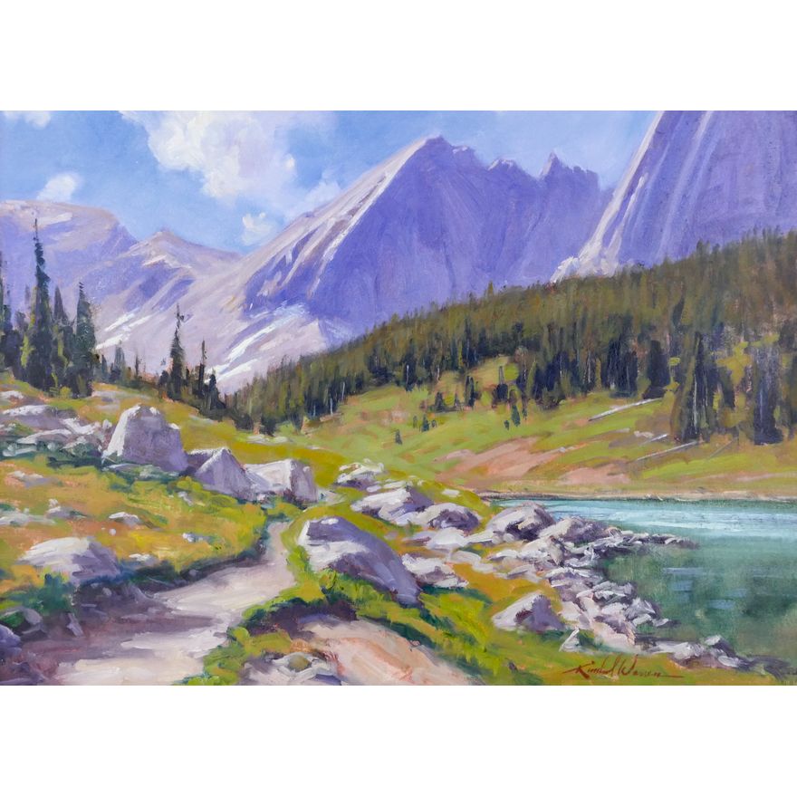 Kimbal Warren ''Trail Around Shadow Lake'' Oil
