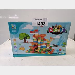 135 PIECE BALL SLIDE BUILDING BLOCKS-MULTI COLOUR