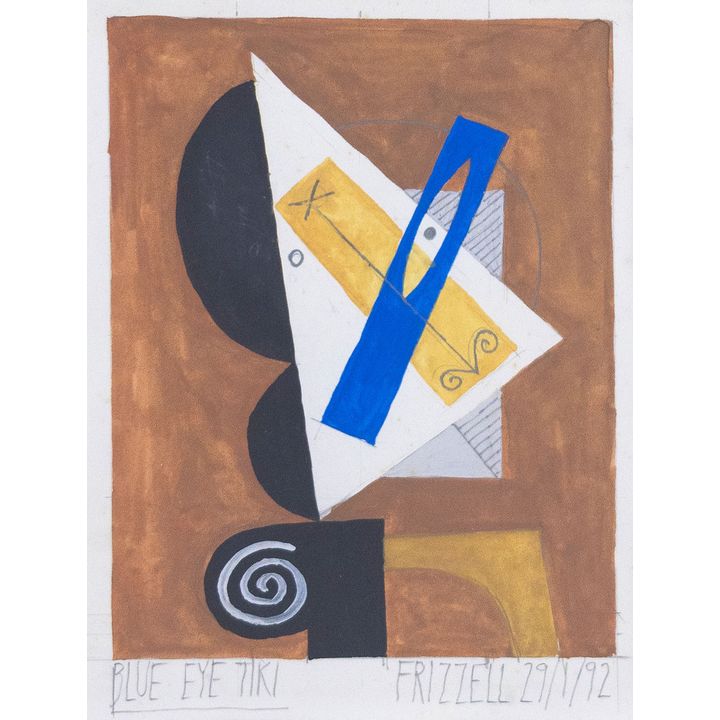 Dick Frizzell 'Blue Eye Tiki'
