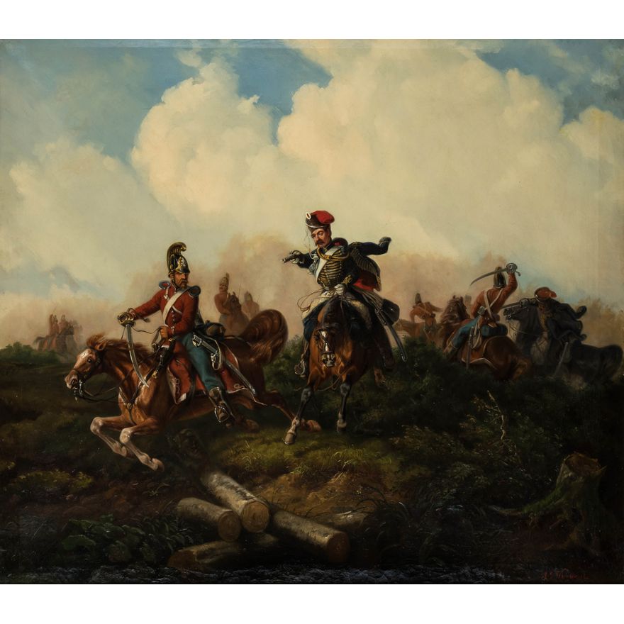 Michał Gorstkin-Wywiórski | Bitwa, ok. 1880 r.