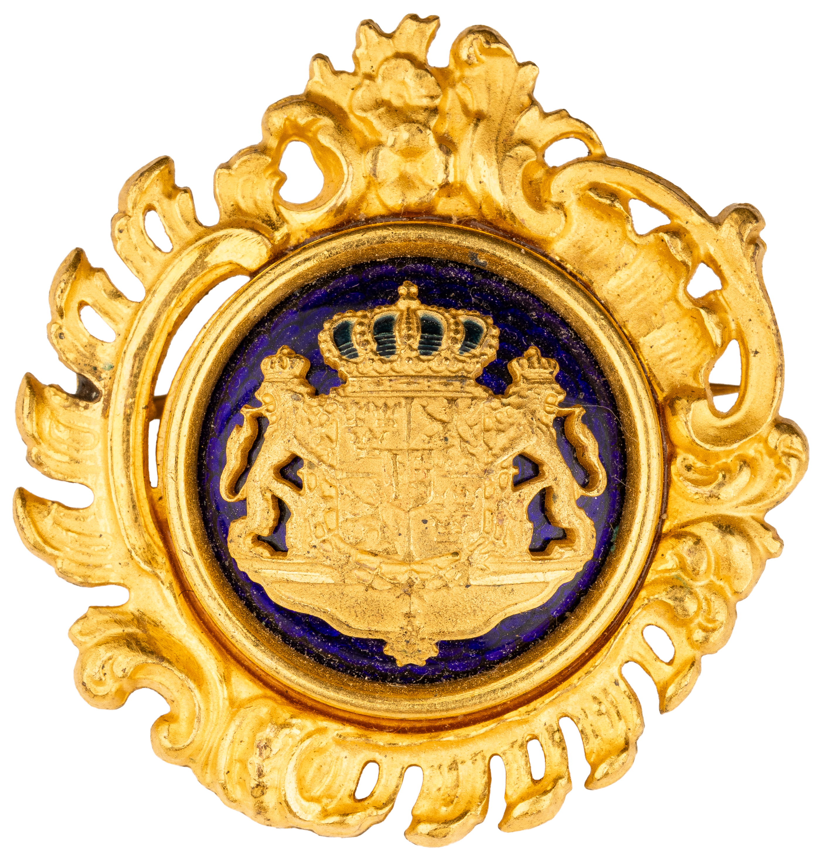 50 · Sweden, Coat of Arms Brooch by Sporrong & Co, 1930S - 1950S,  EF