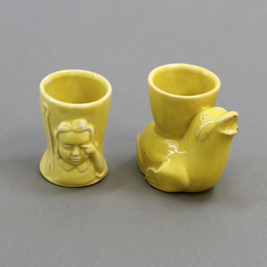 Crown Lynn Potteries, Rare yellow seal eggcup
