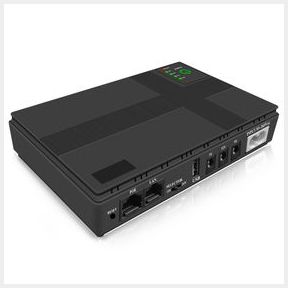 10400 mAh Mini UPS Backup Power Supply for Wifi Router and Support POE Black |