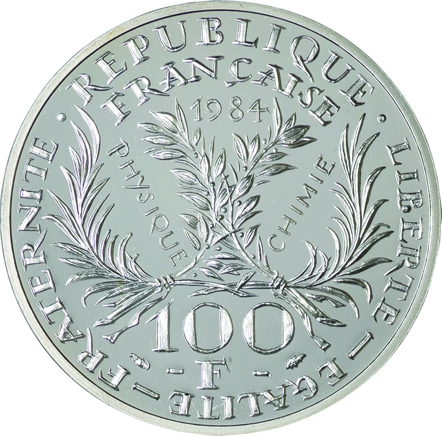 フランス (France)/ キュリー夫人追悼50年記念 100フラン銀貨 1984年 K 