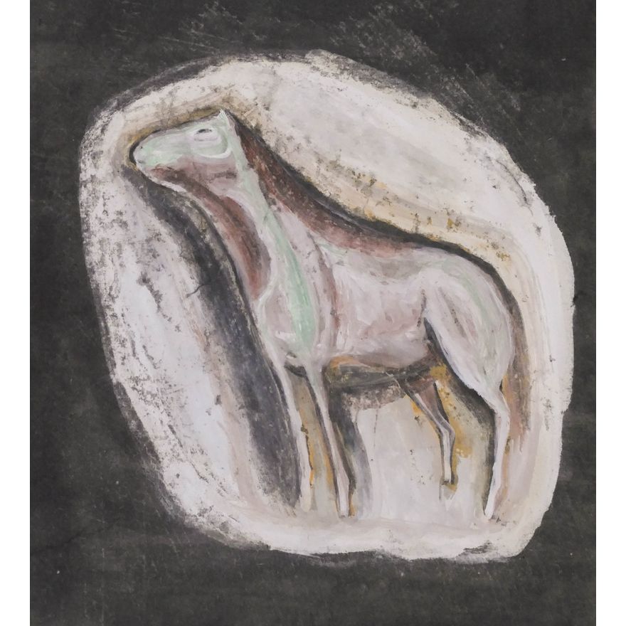 Morris Graves ''Horse in a Stone'' Tempera