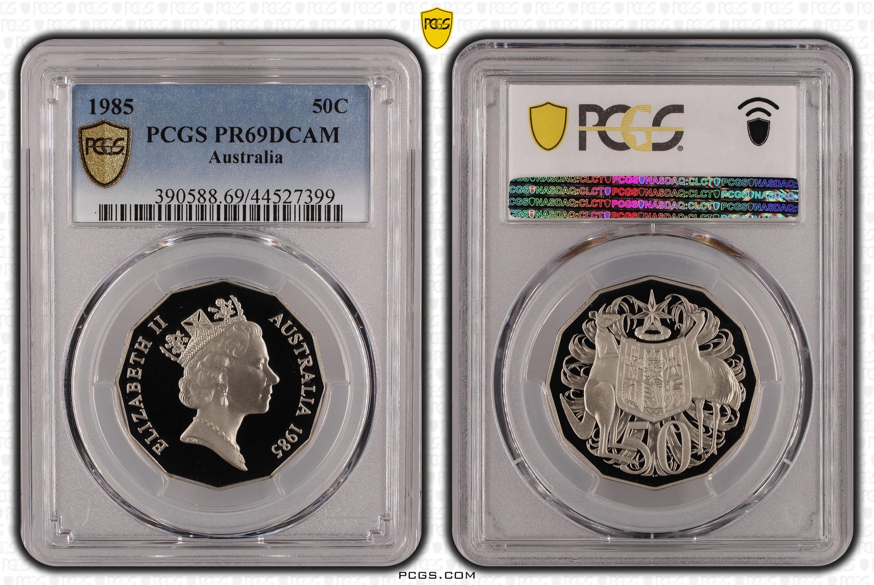 , Fifty Cent, 1985, PCGS PR69DCAM