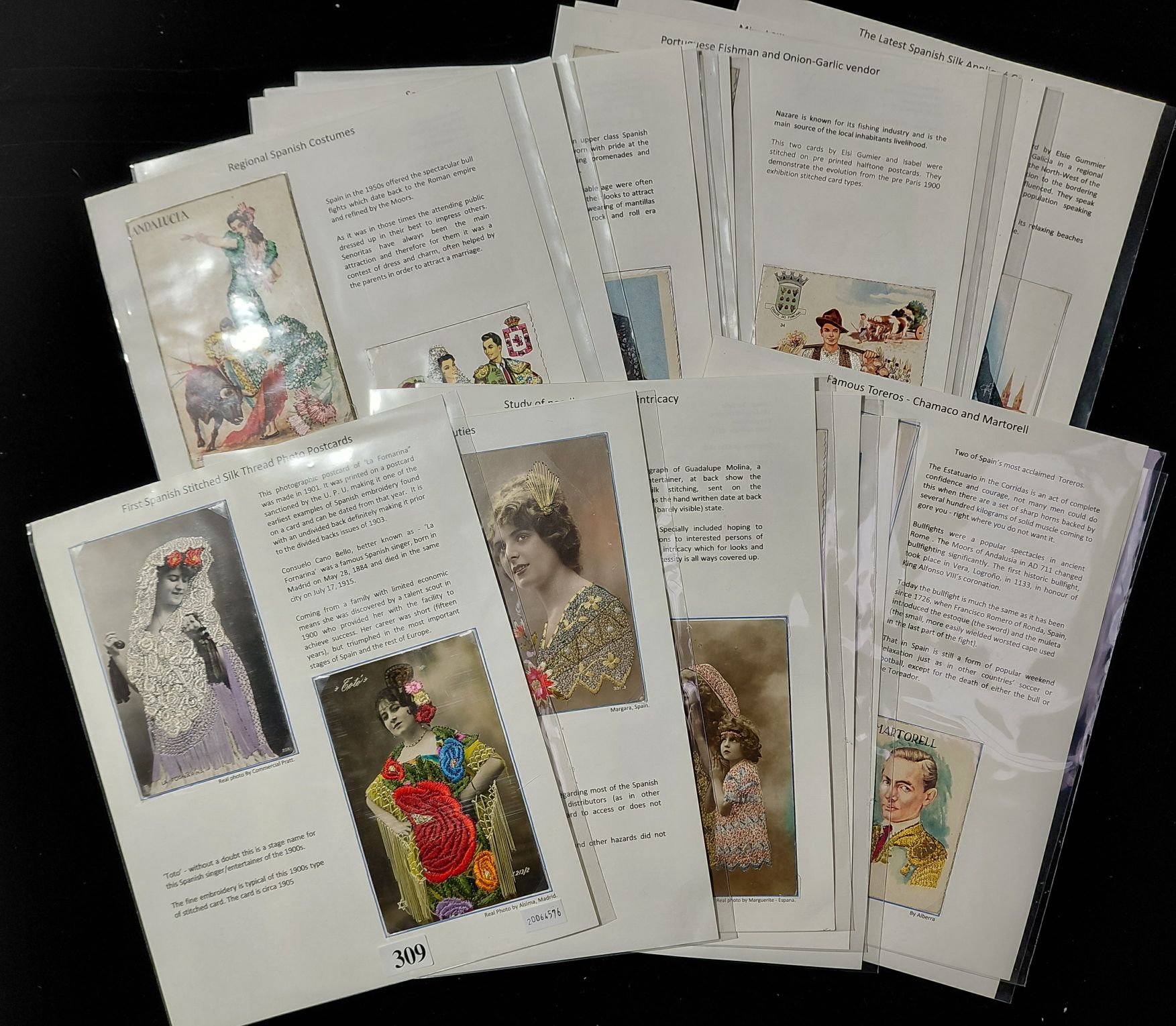 309 · SILK POSTCARDS - SPANISH