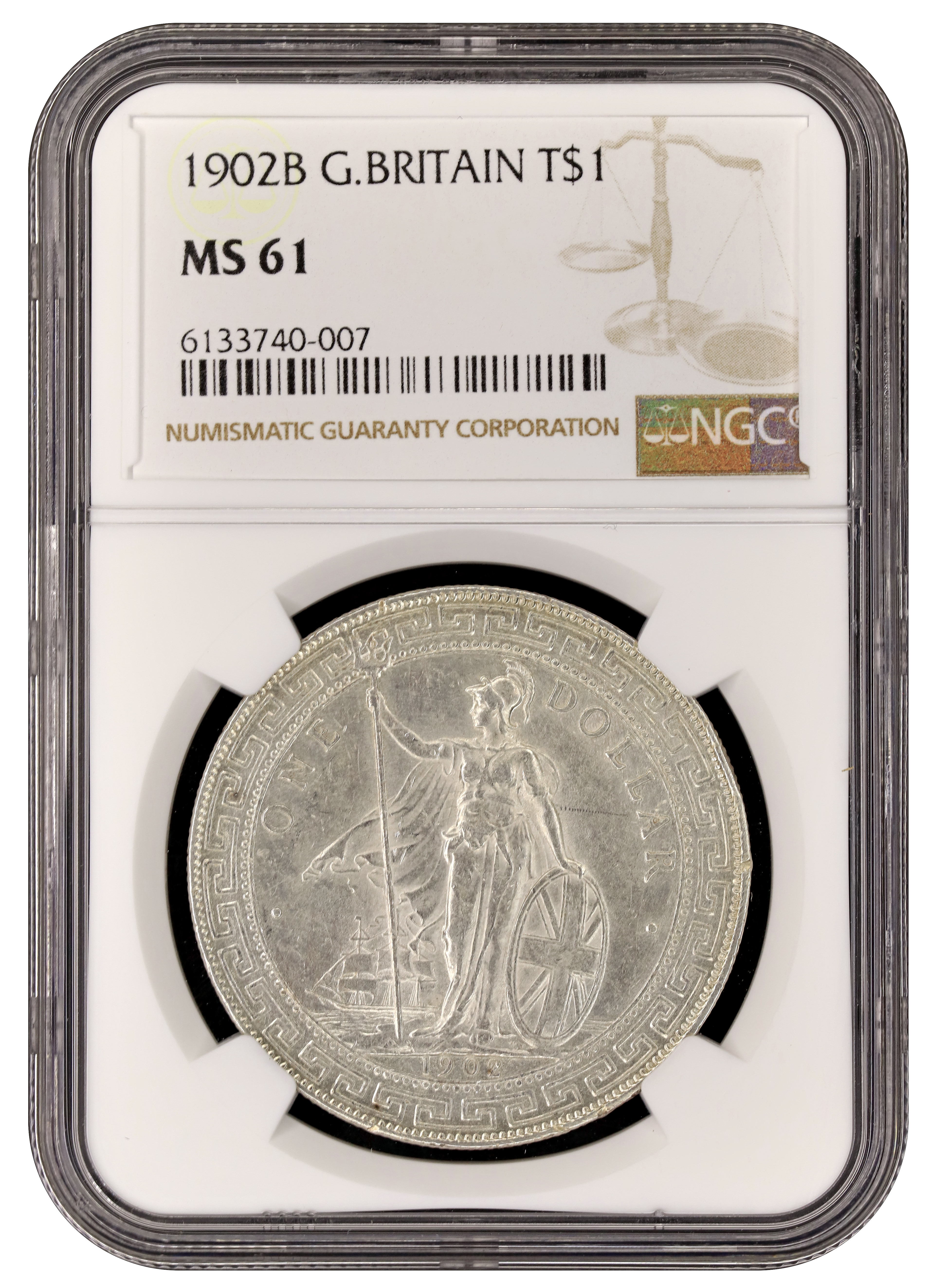 Great Britain, T$1, 1902B, NGC MS 61 | TRIGOMETRIC SDN. BHD.