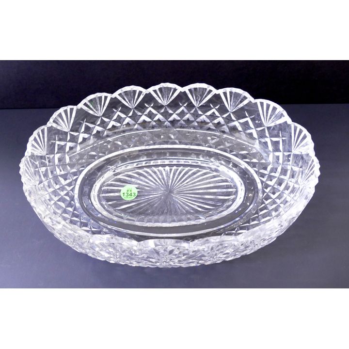 Waterford Crystal Oval Bowl- 3.5x11''