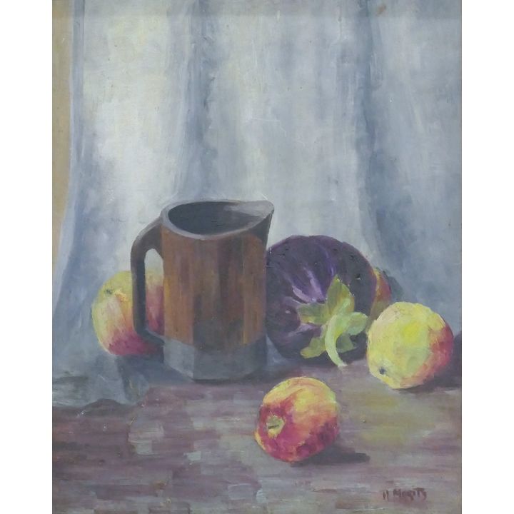 Hazelle Moritz ''Still Life'' Oil Painting Framed 25''x21''