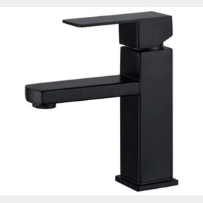 Exel Black Square Basin Mixer - Matt Black Stainless Steel- 51743/1253 AS B2 (S6)