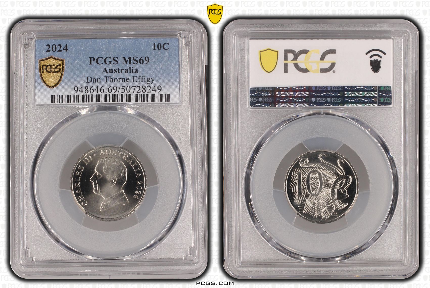 Dan Thorne Effigy POP 4/0, Ten Cent, 2024, PCGS MS69