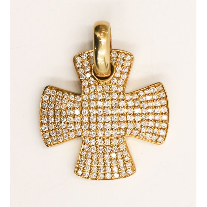 Sonia Bitton 18k Diamond Maltese Cross Pendant
