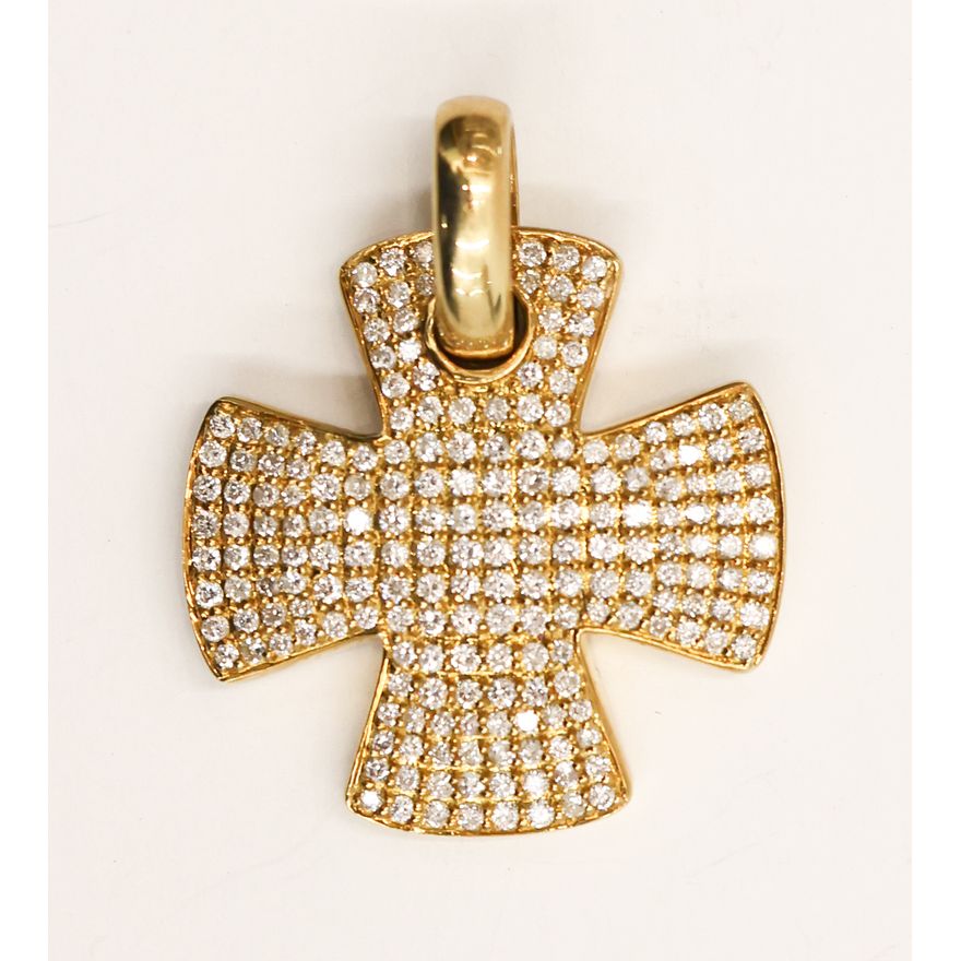 Sonia Bitton 18k Diamond Maltese Cross Pendant