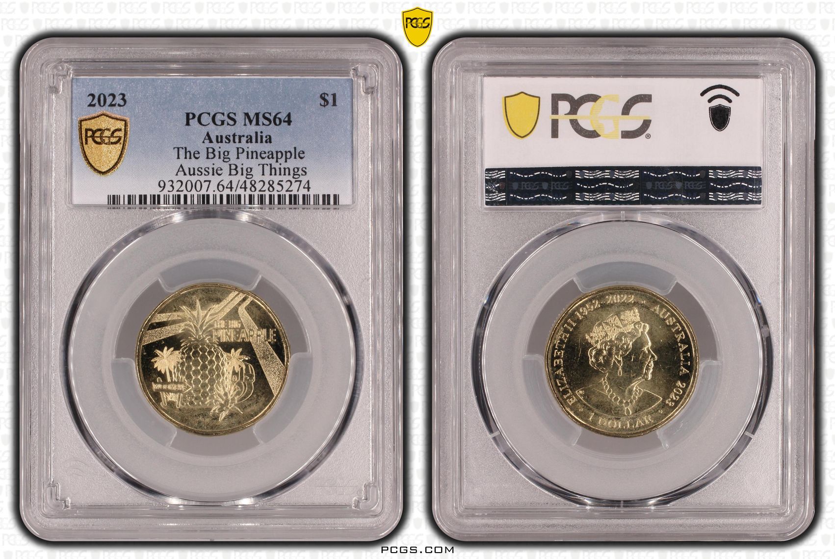 Elizabeth II, The Big Pineapple Aussie Big Things , One Dollar, 2023, PCGS MS64