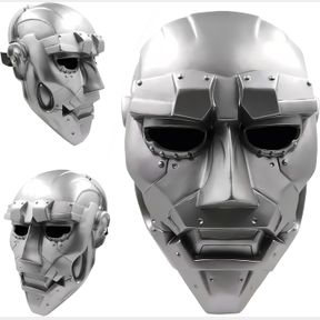 RERICONQ DR DOOM MASK SKULL COSPLAY FANTASTIC FOUR DEMON VICTOR VON DOOM METAL HELMET FACE PROP PVC