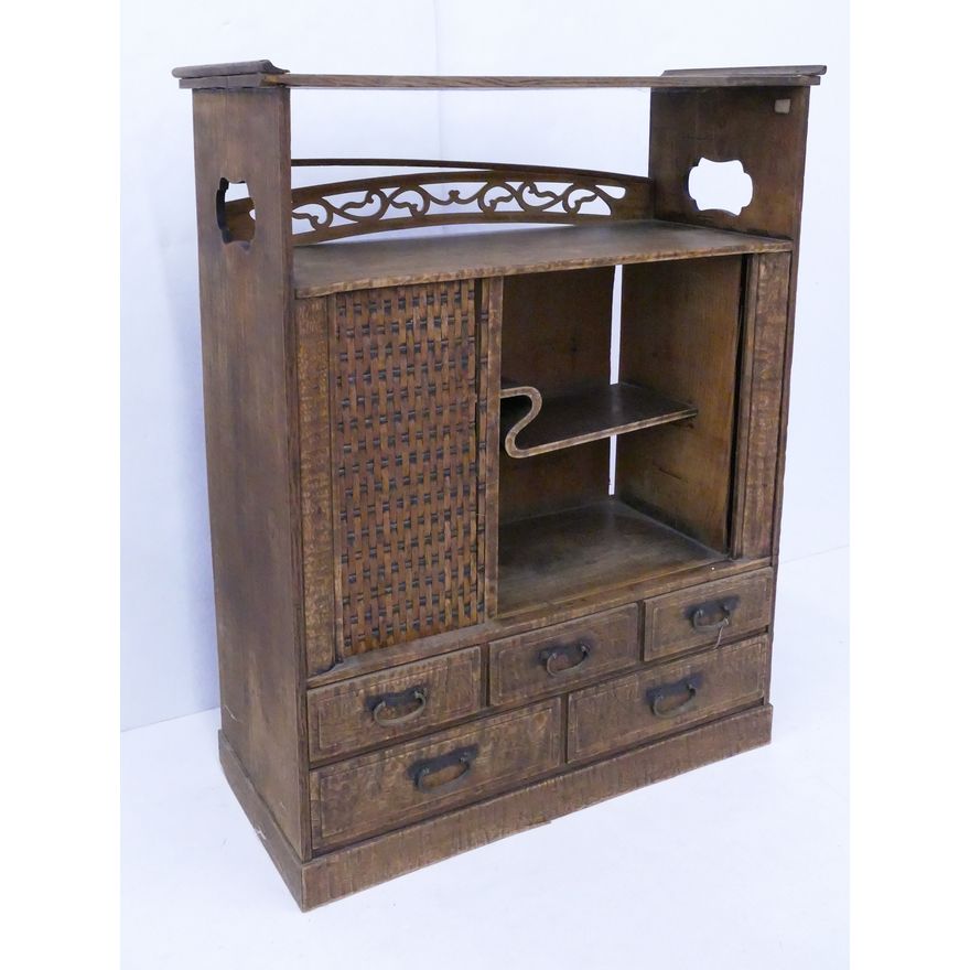 Japanese Shelf Tansu- 39x31x13'' (Door As Is)