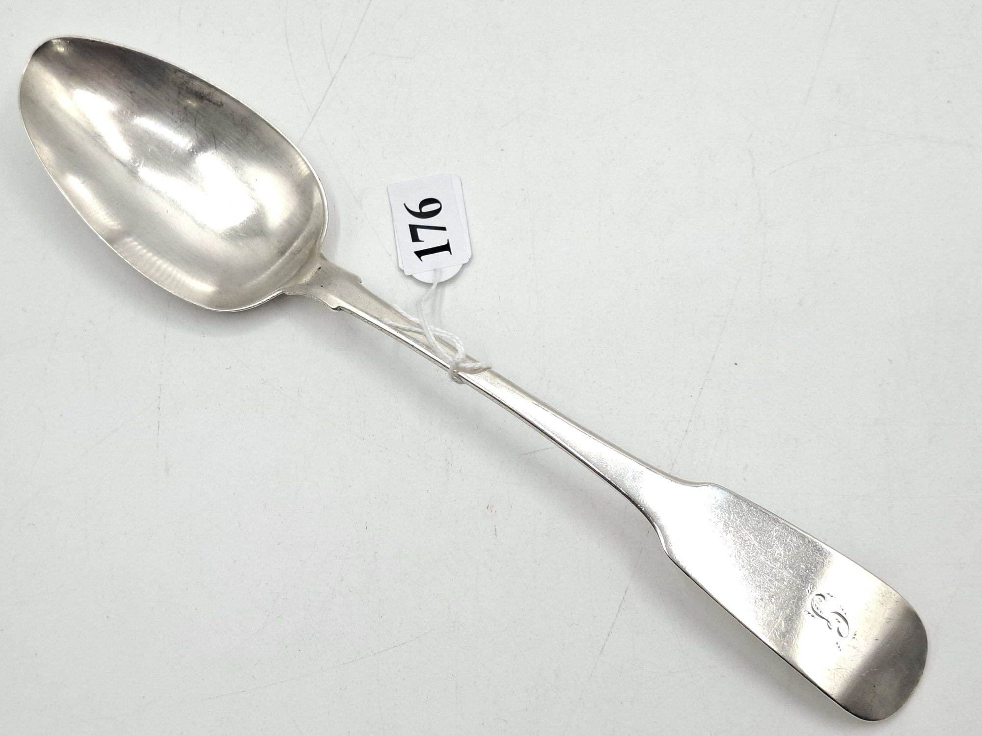 Georgian Sterling Silver Serving Spoon